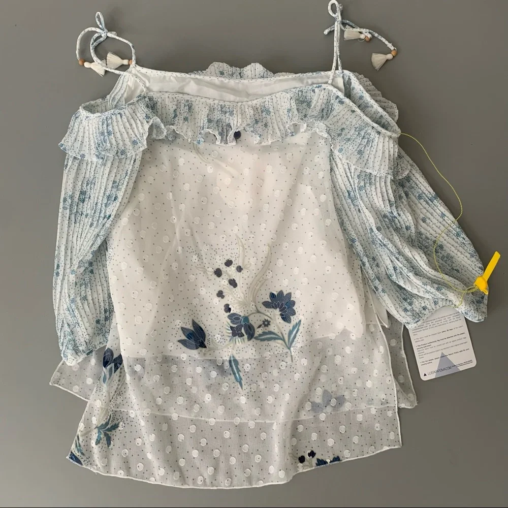 See by Chloe floral off the shoulder top - Picture 2 of 7